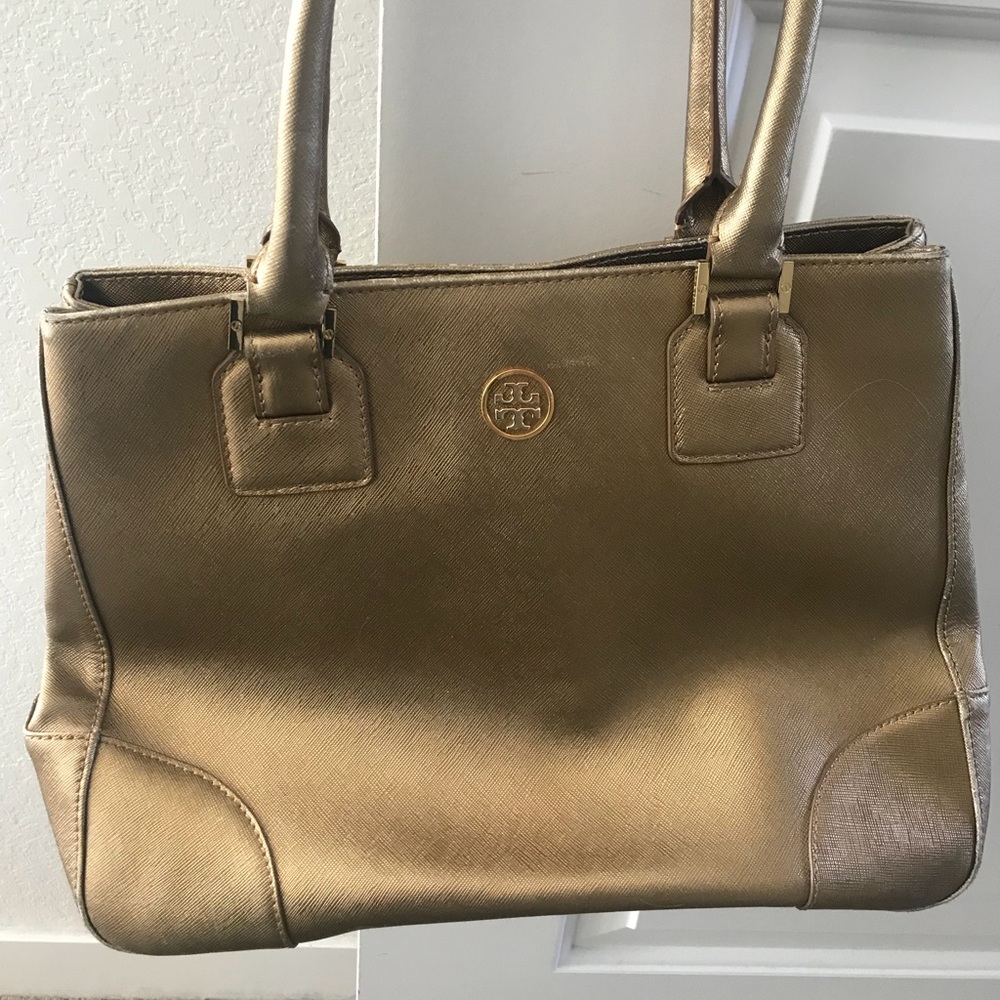 Gold Tory Burch Purse